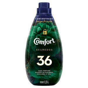 Amaciante de Roupa Concentrado 36 Comfort Segredos Frasco 1,5l