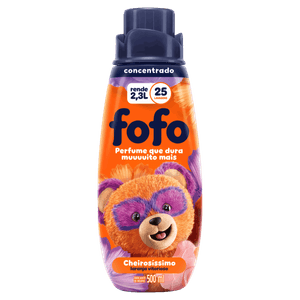 Amaciante de Roupa Concentrado Laranja Vitorioso Fofo Cheirosíssimo Frasco 500ml