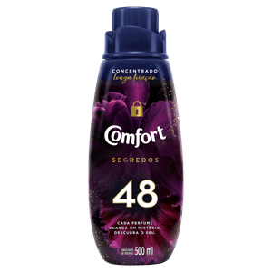 Amaciante de Roupa Concentrado 48 Comfort Segredos Frasco 500ml