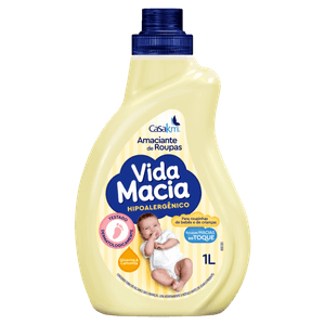 Amaciante de Roupa Diluído Glicerina & Camomila Vida Macia Frasco 1l