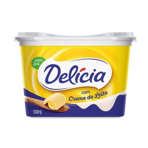 Margarina sem Sal Delícia + Sabor e Cremosidade Pote 500g