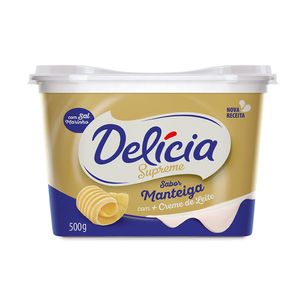 Margarina Amanteigado com Sal Delícia Supreme Pote 500g