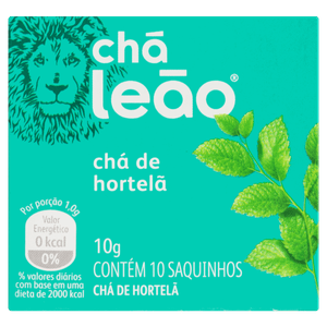 Chá Hortelã Chá Leão Caixa 10g 10 Unidades