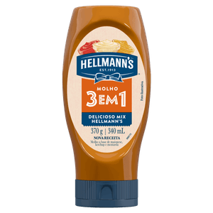 Molho 3 em 1 Hellmann´s Squeeze 370g