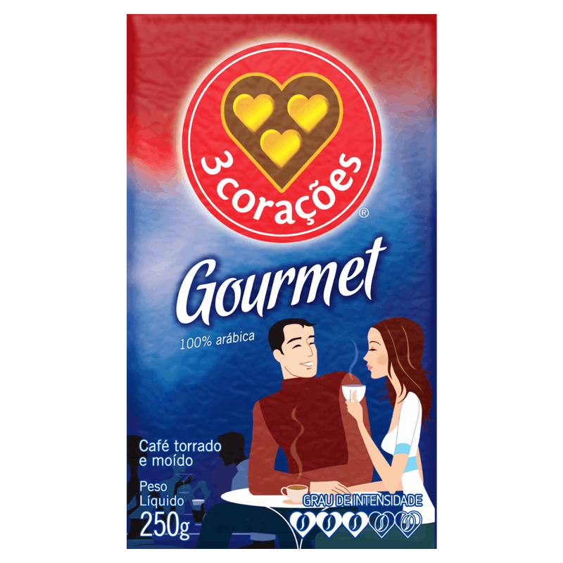 Cafe-Torrado-e-Moido-a-Vacuo-3-Coracoes-Gourmet-Pacote-250g