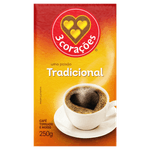 Cafe-Torrado-e-Moido-a-Vacuo-Tradicional-3-Coracoes-Pacote-250g