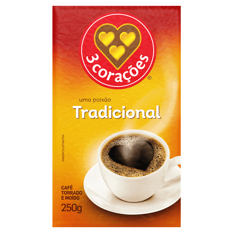Cafe-Torrado-e-Moido-a-Vacuo-Tradicional-3-Coracoes-Pacote-250g