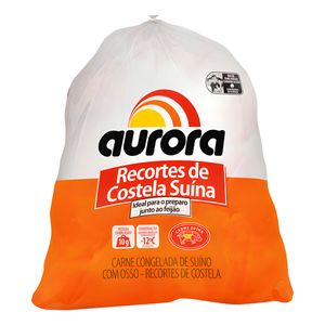 Recorte de Costela Suína Congelado Aurora Kg