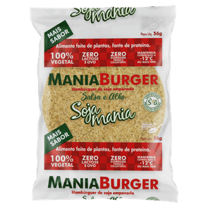 Hambúrguer de Soja Empanado Salsa e Alho Soja Mania Pacote 56g