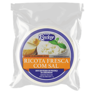 Ricota Fresca com Sal Becker Kg