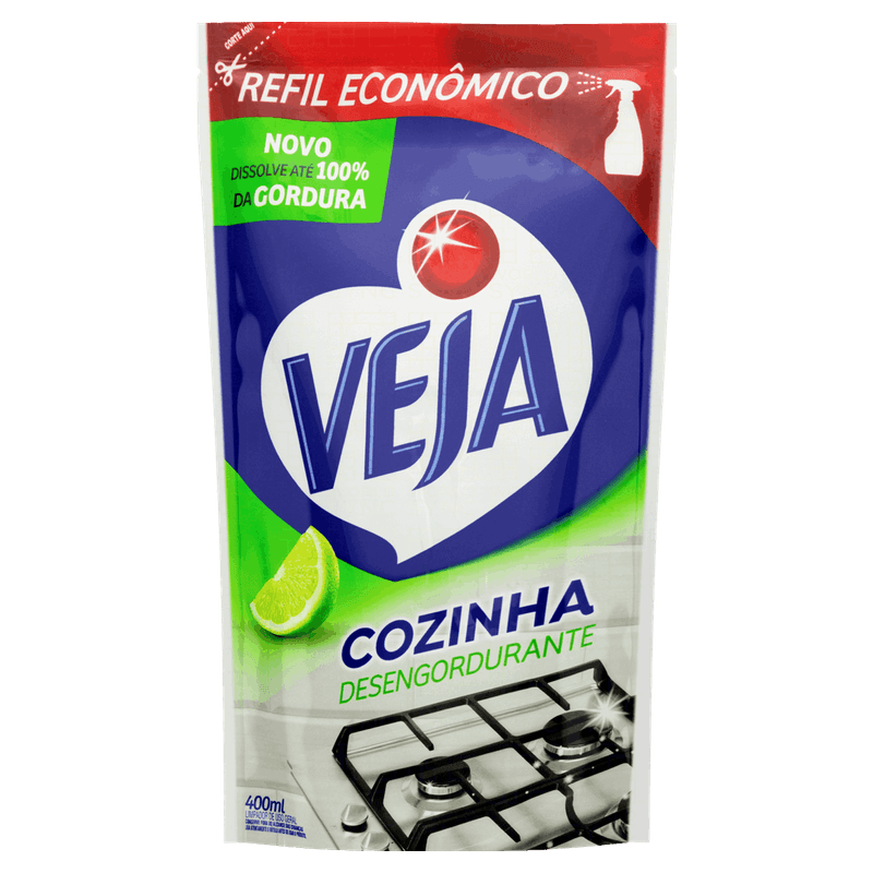 Limpador-Desengordurante-Cozinha-Limao-Veja-Sache-400ml-Refil-Economico