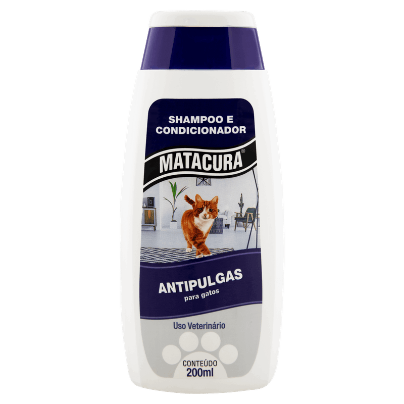 Shampoo-e-Condicionador-para-Gatos-Antipulgas-Matacura-Frasco-200ml