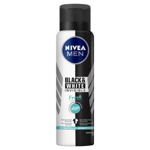 Antitranspirante Aerossol Nivea Men Invisible for Black & White Fresh 150ml