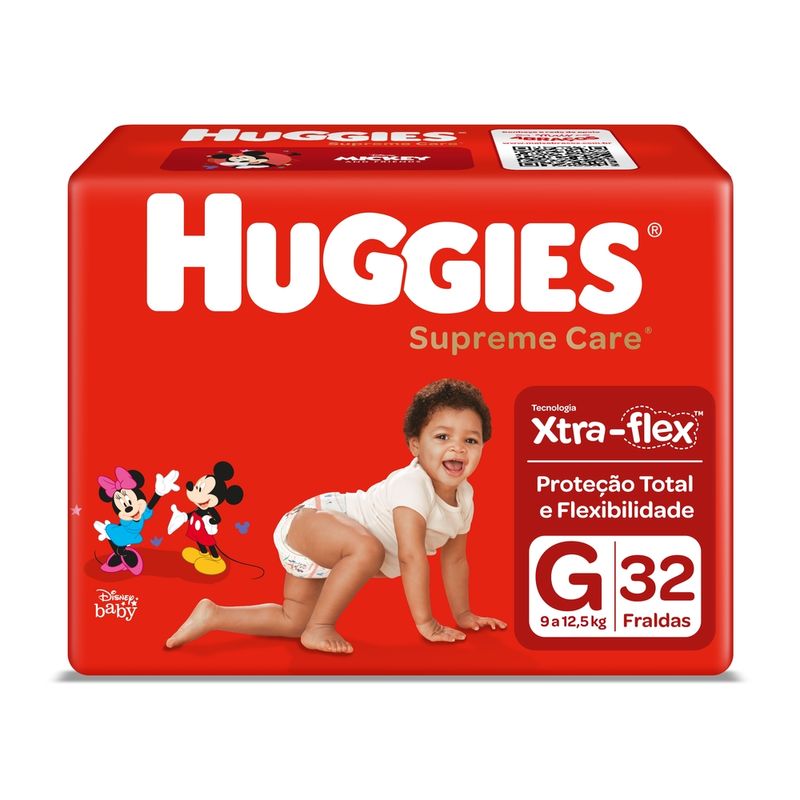 Fralda-Descartavel-Infantil-Huggies-Supreme-Care-G-Pacote-32-Unidades