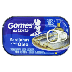 Sardinha com Óleo Gomes da Costa Lata 84g