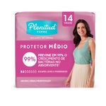Protetor-Diario-sem-Abas-para-Incontinencia-Urinaria-Plenitud-Femme-Medio-Pacote-14-Unidades