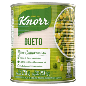 Ervilha e Milho Verde em Conserva Dueto Knorr Lata 170g