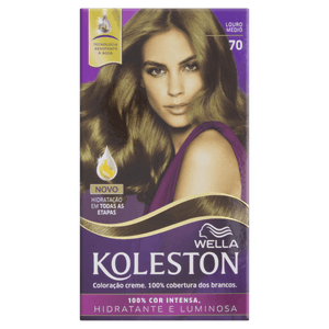 Kit Coloração Creme 70 Louro Médio Wella Koleston