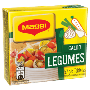 Caldo Tablete Legumes Maggi Caixa 57g 6 Unidades