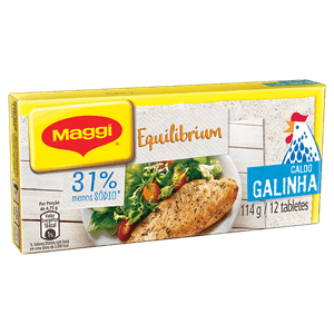 Caldo Tablete Galinha Maggi Equilibrium Caixa 114g 12 Unidades