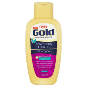 Shampoo Niely Gold Compridos + Fortes Frasco 300ml