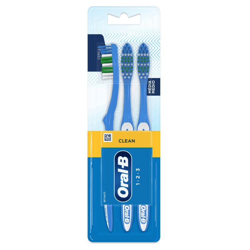 Escova-Dental-Media-Oral-B-1-2-3-Leve-3-Pague-2-Unidades