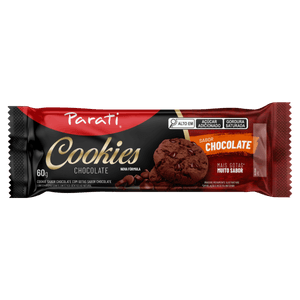 Biscoito Cookie Chocolate com Gotas de Chocolate Parati Pacote 60g