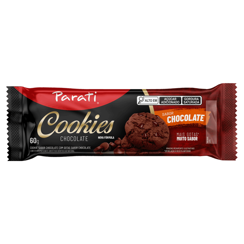 Biscoito-Cookie-Chocolate-com-Gotas-de-Chocolate-Parati-Pacote-60g