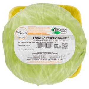 Repolho Verde Orgânica Vivaris 300g