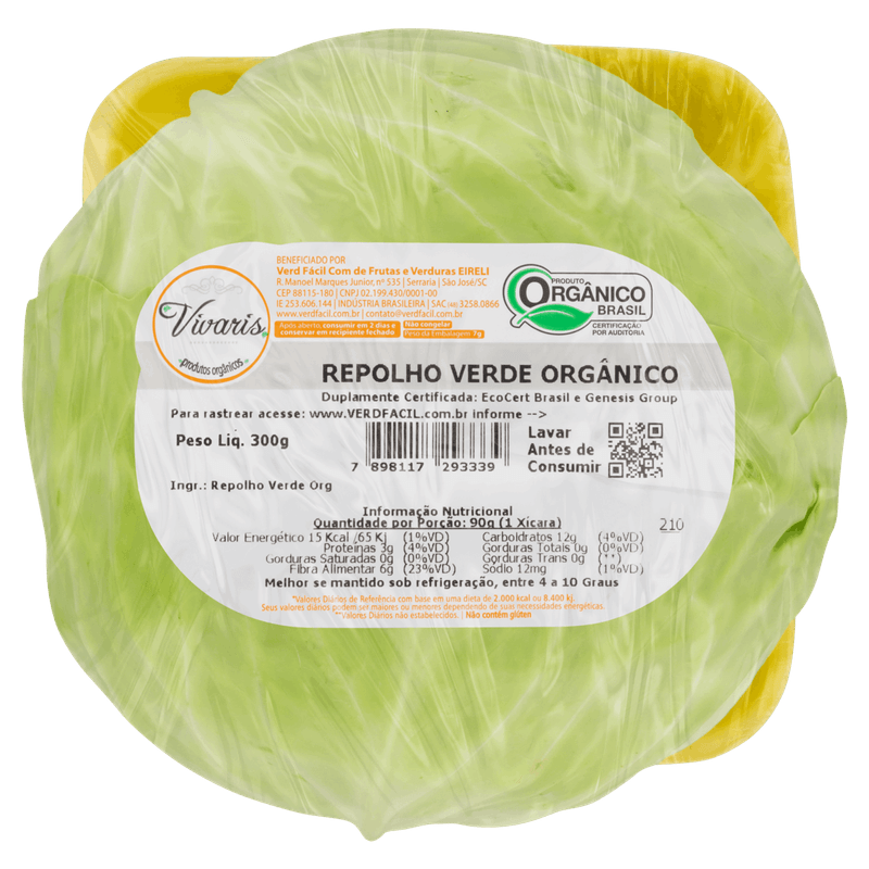 Repolho-Verde-Organica-Vivaris-300g