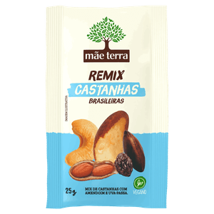 Mix de Castanha Brasileira Mãe Terra Remix Pacote 25g