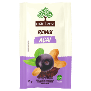 Mix de Frutas e Sementes Açaí Mãe Terra Remix Pacote 25g