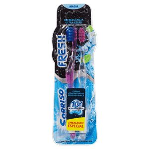 Escova Dental Macia Sorriso Fresh 2 Unidades