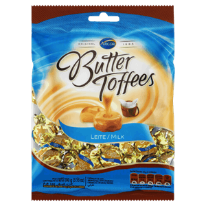 Bala de Caramelo Leite Butter Toffees Pacote 100g