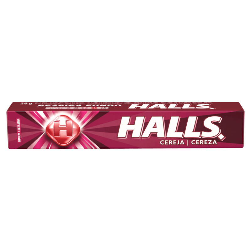 Bala-Cereja-Halls-Pacote-28g