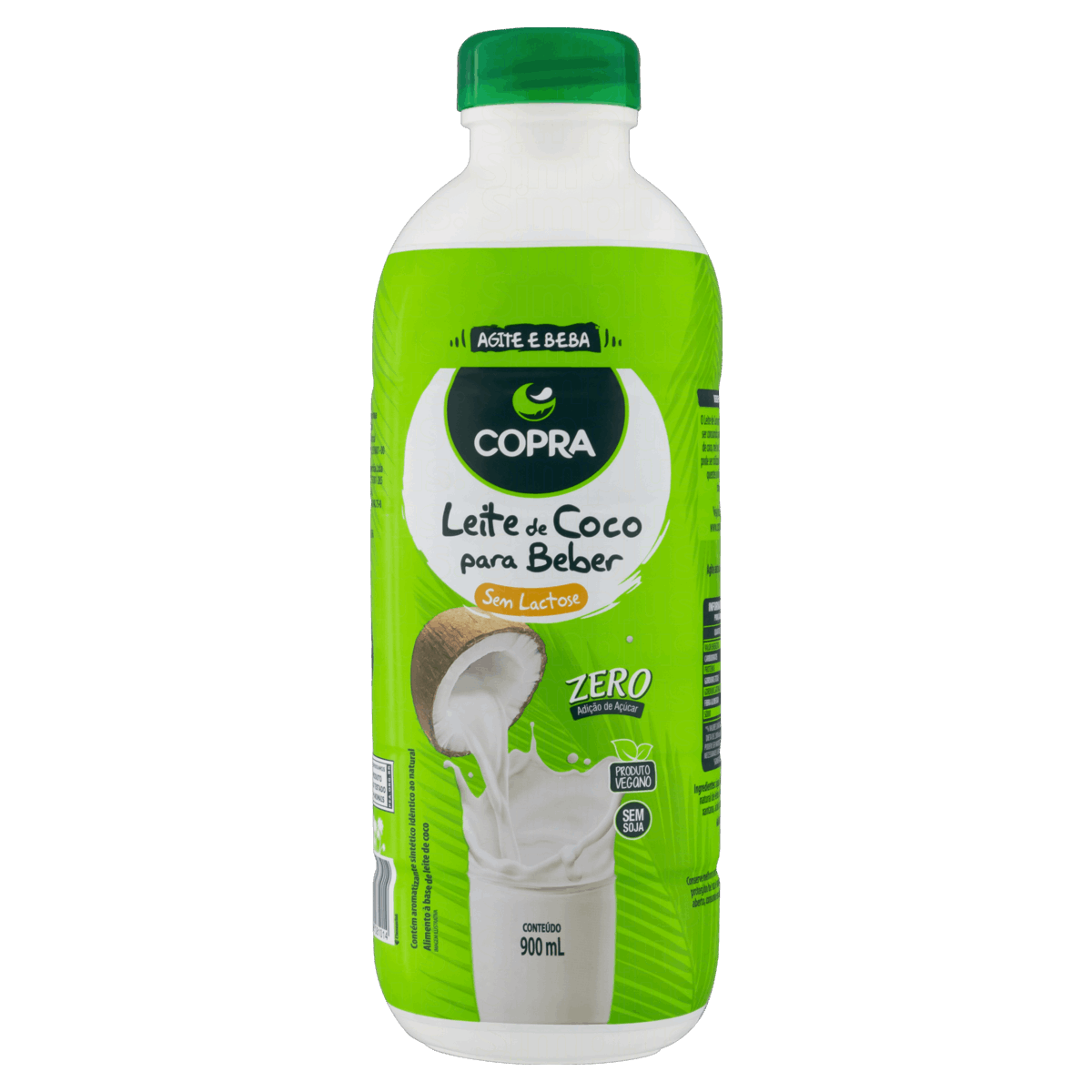Bebida à Base de Leite de Coco Zero Lactose Copra Garrafa 900ml