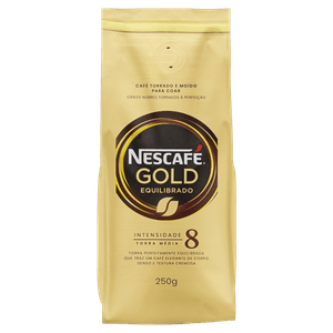 Café Torrado e Moído Equilibrado Nescafé Gold Pacote 250g