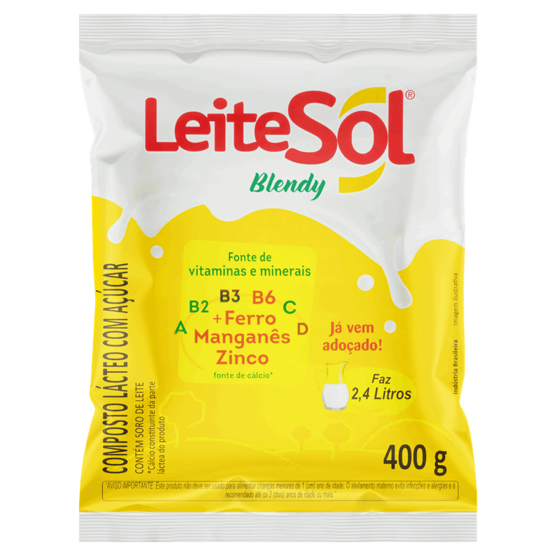 Composto-Lacteo-com-Acucar-Leitesol-Blendy-Pacote-400g