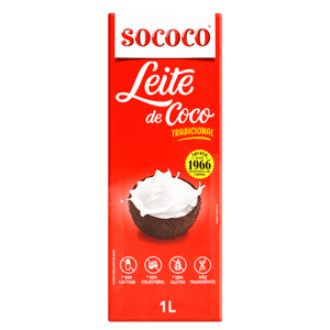 Leite de Coco Tradicional Sococo Caixa 1l