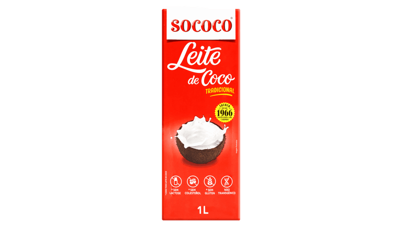 Leite de Coco Tradicional Sococo Caixa 1l - giassi - Giassi