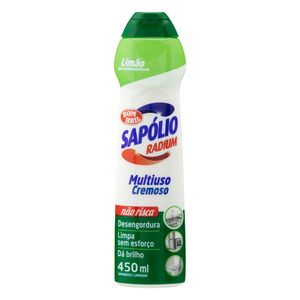 Saponáceo Cremoso Multiuso Limão Sapólio Radium Squeeze 450ml