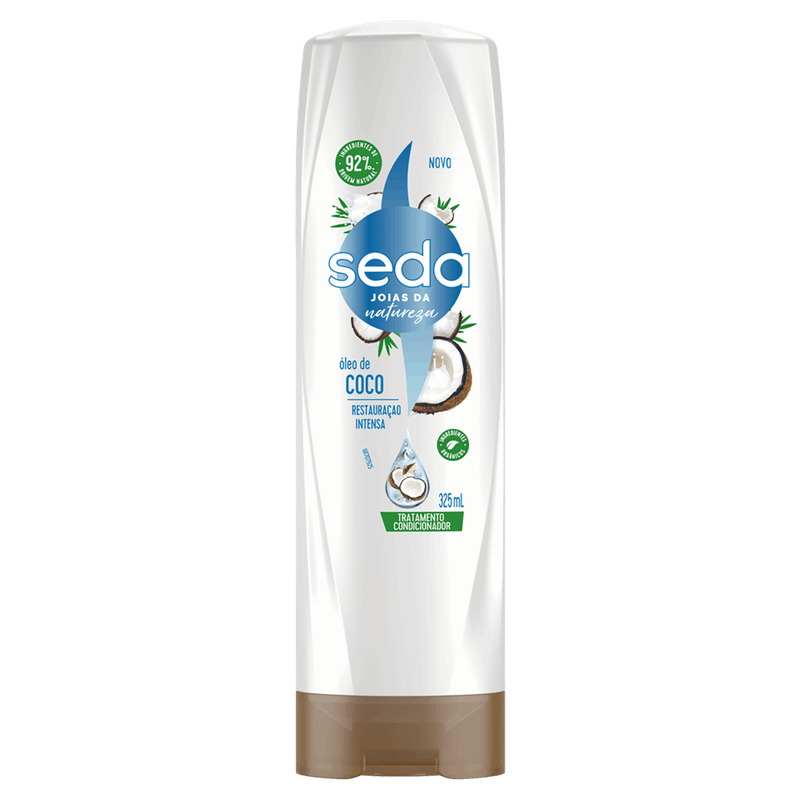 Condicionador-Seda-Recarga-Natural-Bomba-Coco-Frasco-325ml