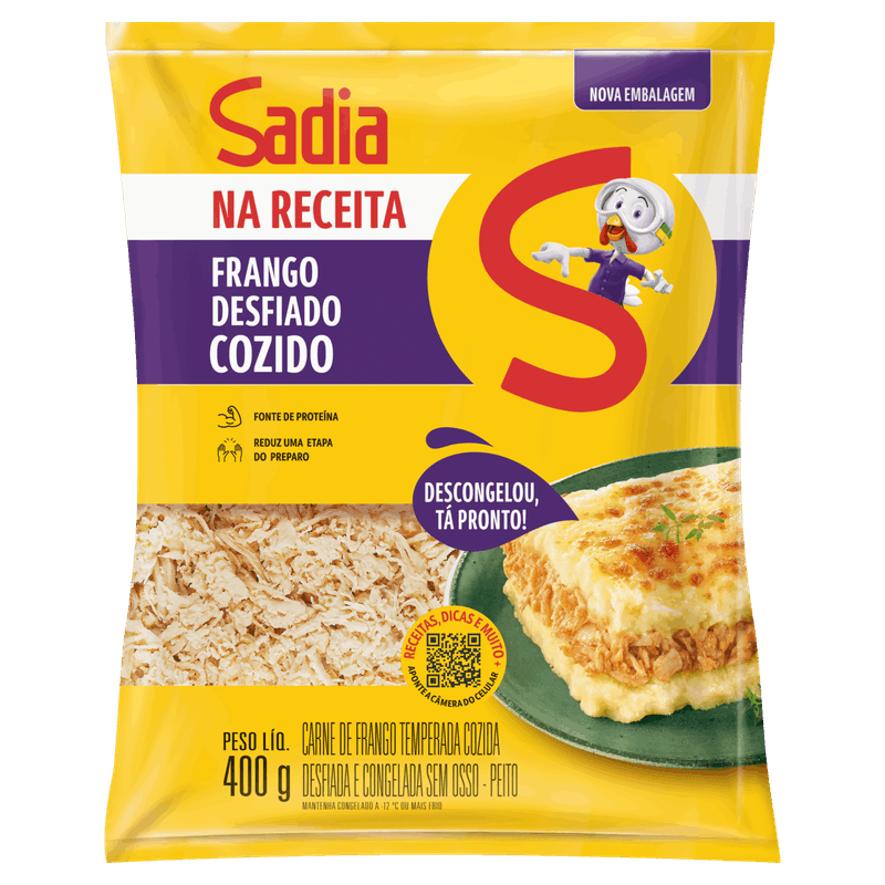 Peito-de-Frango-Cozido-Desfiado-Congelado-Sadia-na-Receita-400g