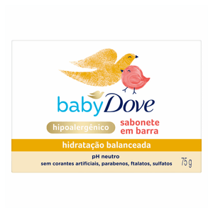 Sabonete Barra Hidratação Balanceada Dove Baby Caixa 75g