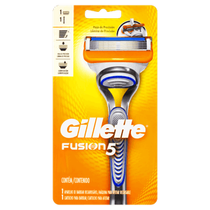 Aparelho Recarregável e Carga para Barbear Gillette Fusion5