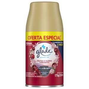 Odorizador de Ambiente Frutas e Flores Vibrantes Glade Automatic Frasco 269ml Refil Oferta Especial