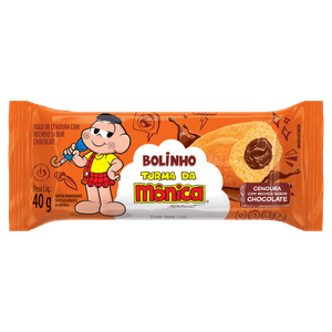 Bolinho Cenoura Recheio Chocolate Turma da Mônica Casa Suíça Pacote 40g