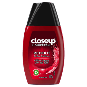 Gel Dental Red Hot Closeup Liquifresh Frasco 100g