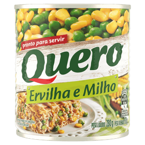 Ervilha e Milho Verde em Conserva Quero Lata 170g