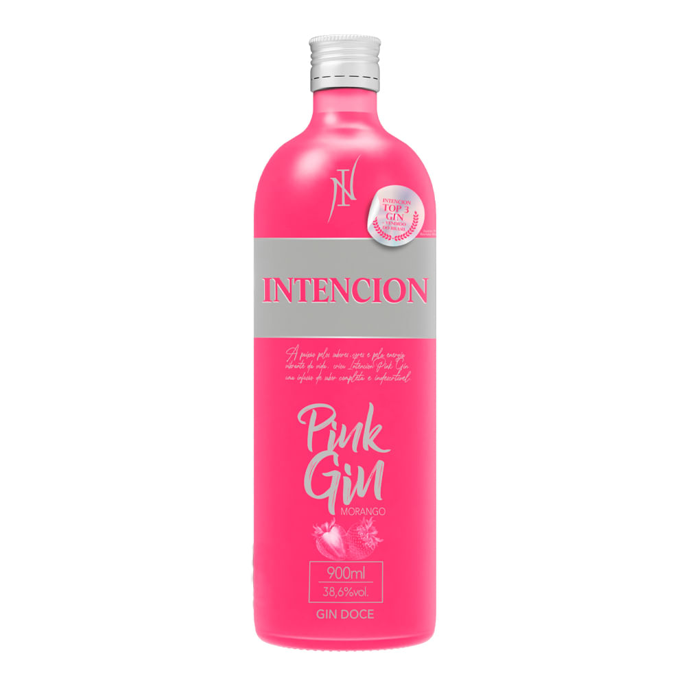 Gin Doce Strawberry Intencion Garrafa 900ml - giassi - Giassi